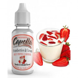 Arôme strawberries & cream Flavor 10ml - Capella