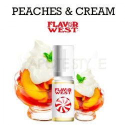 ARÔME PEACHES & CREAM POUR LIQUIDE DIY CIGARETTE ÉLECTRONIQUE FLAVOR WEST