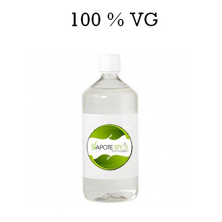 Base pour e-liquide Vapote Style 100% VG 0mg de nicotine 1 L Base pour e-liquide Vapote Style 100% VG 0mg de nicotine 1 L