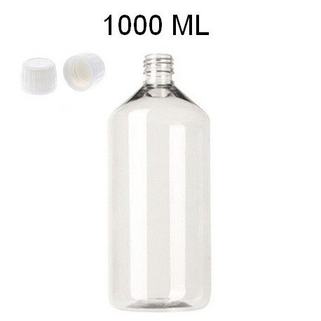 Fiole verre transparent 13 ml avec bouchon blanc