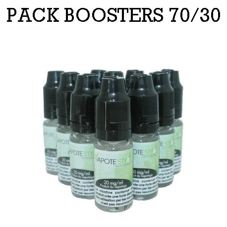 Pack de 10 Boosters nicotine Vapote Style 70/30