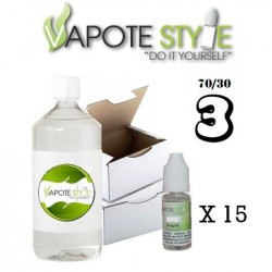 Base pack TPD 3 mg 1 litre 70/30 Vapote Style