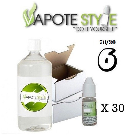 Base pack TPD 6 mg 1 litre 70/30 Vapote Style