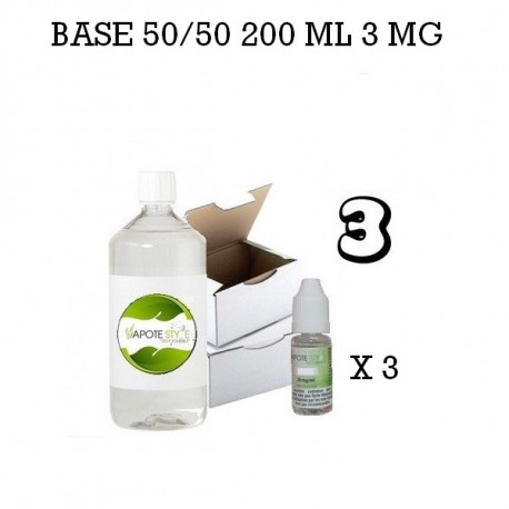 Pack 200 ML 50/50 3MG - Vapote Style
