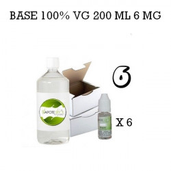 Base 100% VG 200 ML 6MG - Vapote Style