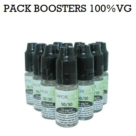 BOOSTER DE NICOTINE N+ High VG X20 pour des gros nuages plein de vapeurs