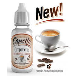 Arôme Cappuccino v2 Flavor 10ml Capella pour liquide DIY