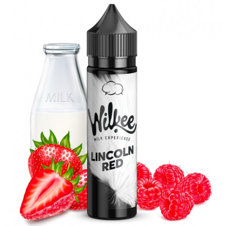 E-liquide Lincoln Red 50 ml Wilkee lait fraise framboise e liquide gourmand