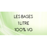 Base 100% VG 1 litre sans nicotine Vape Or DIY