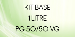 Kit base 1 litre 50/50 POUR E-LIQUIDE DIY