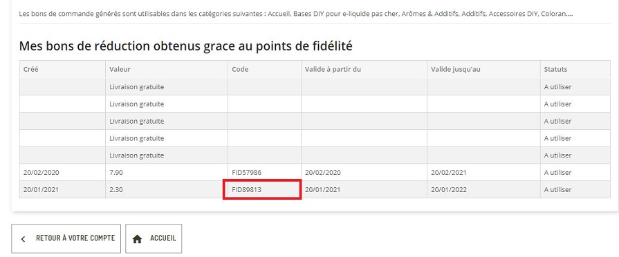 points fidélité créer vapote style