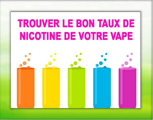 Le dosage progressif de la nicotine