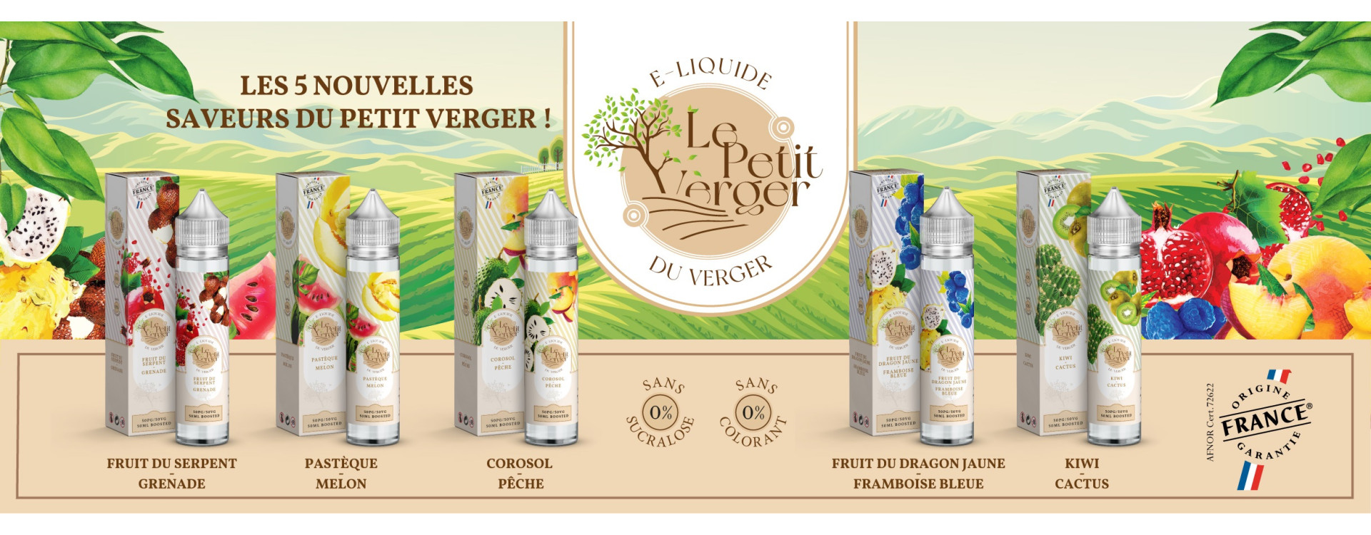 Les arômes concentrés Le Petit Verger pour un DIY E-liquide fruité et unique